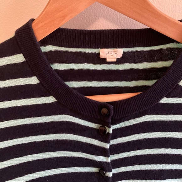 J. Crew Striped Cardigan Sweater - Picture 3 of 4